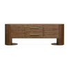 Vicksburg Natural Walnut Sideboard Antique Bronze Metal