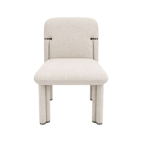 Virelo Ivory Boucle Dining Chair