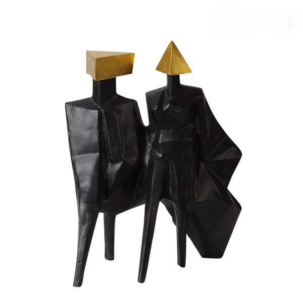 Couple Figurine GOLD BLOCK