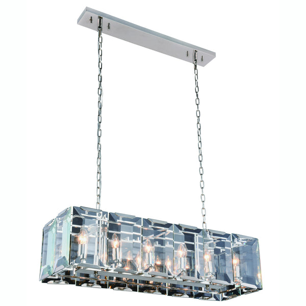 40" Iceberg Collection Pendant Lamp Polished Nickel Finish