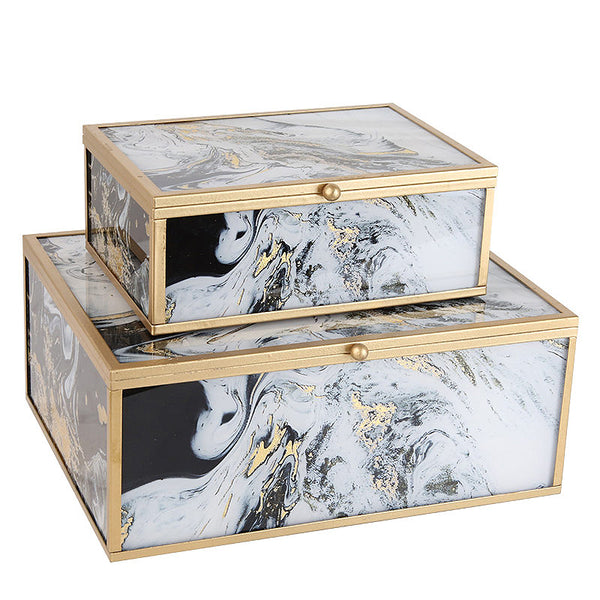 2PC HANDMADE DECORATIVE/JEWELRY BOX