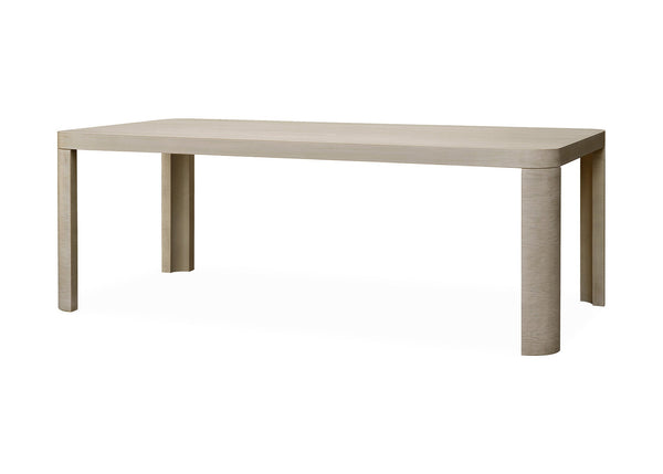 George West Whitewashed Oak Dining Table