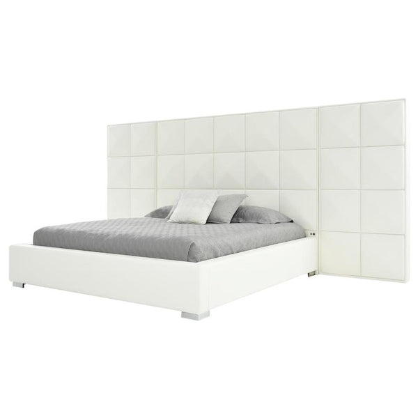 Oxford Suite White King Platform Panel Bed