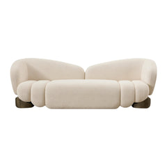 Aurello Curve Sofa - Ivory