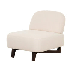 Baudin Ivory Performance Boucle Armless Chair