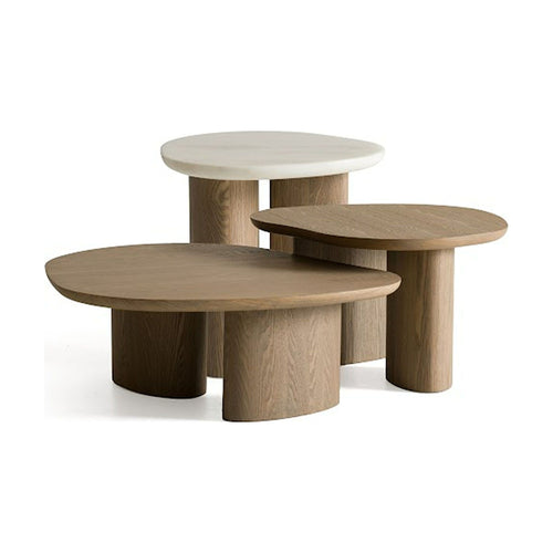 Bellarno Modern Coffee Table Set - 3-Piece Nesting Coffee Tables