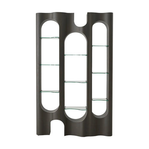 Bergamo Display Cabinet – Metal & Glass Shelving