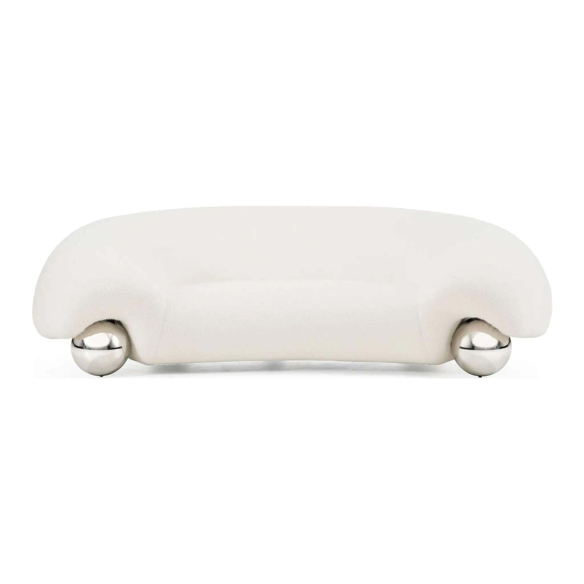 Ciara Contemporary White Fabric Sofa | Modern Sofa For Living Room ...