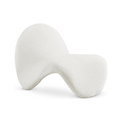 Kyle Faux Sherling Accent Chair Cream