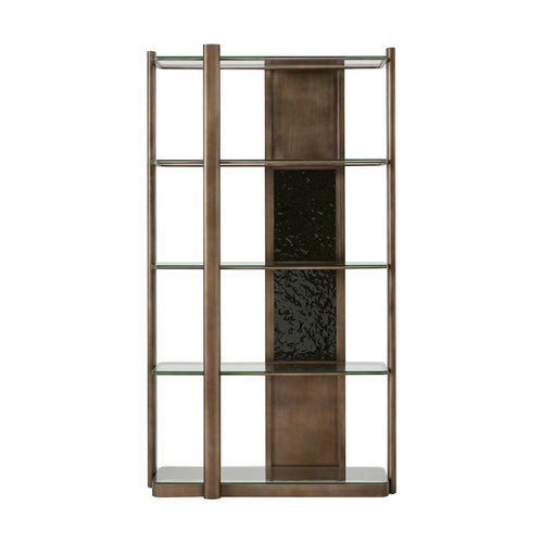Vantini Display Cabinet – Metal & Glass Shelving Unit