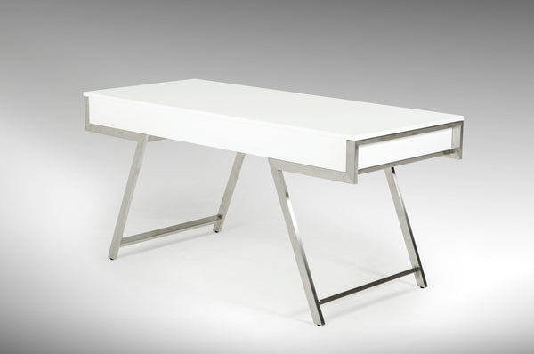 Fayette Modern White Gloss Desk