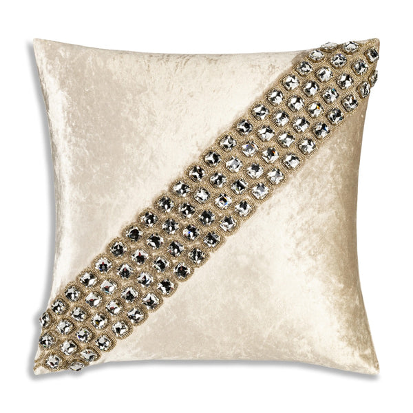 Parisian Bedazzled Crystal Cashmere Pillow