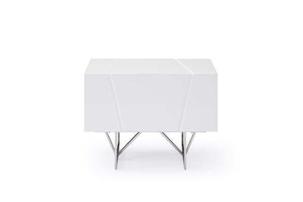 Evan Modern White Nightstand