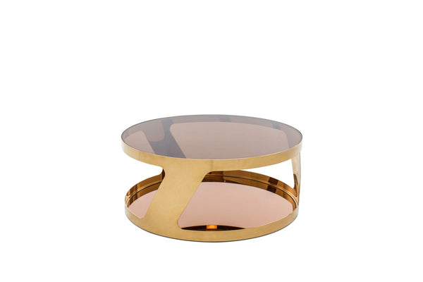 Chandon Modern Round Gold Coffee Table