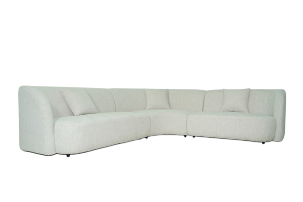 Cove 3Pc Sectional Light Beige Fabric