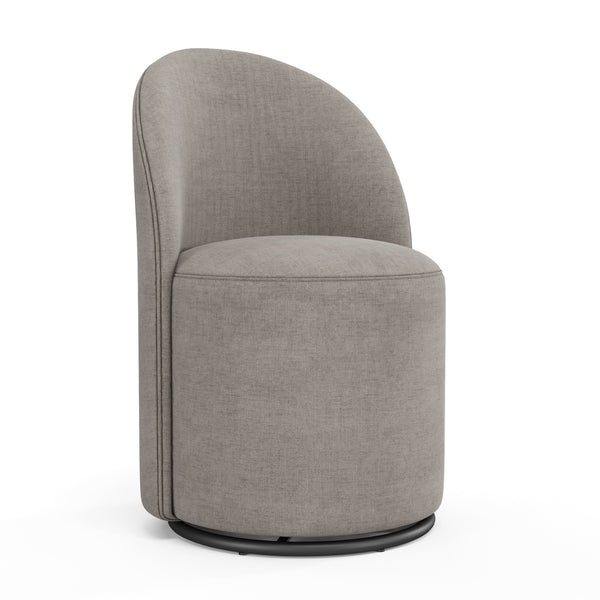 Encompass Upholstered Swivel Dining Chair Grey