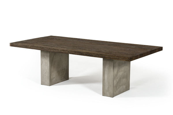 79" Palermo Modern Oak & Concrete Dining Table