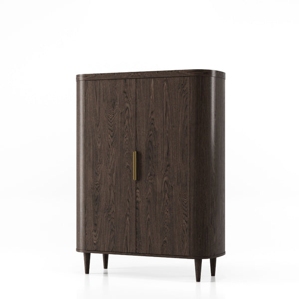Modern Chelsea Brown Rounded Tall Buffet