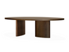 106" South Bend Oval Natural Walnut Dining Table