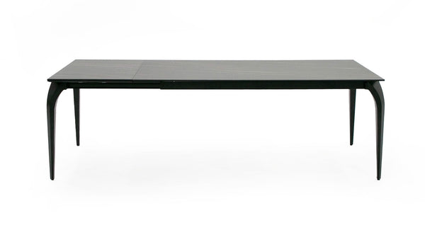 Langham Modern Black Ceramic Extendable 71"/94.5" Dining Table