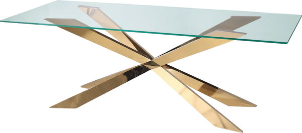 Phantom Clear Glass Dining Table