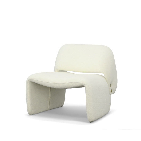 Frankie Modern Off White Fabric Accent Chair