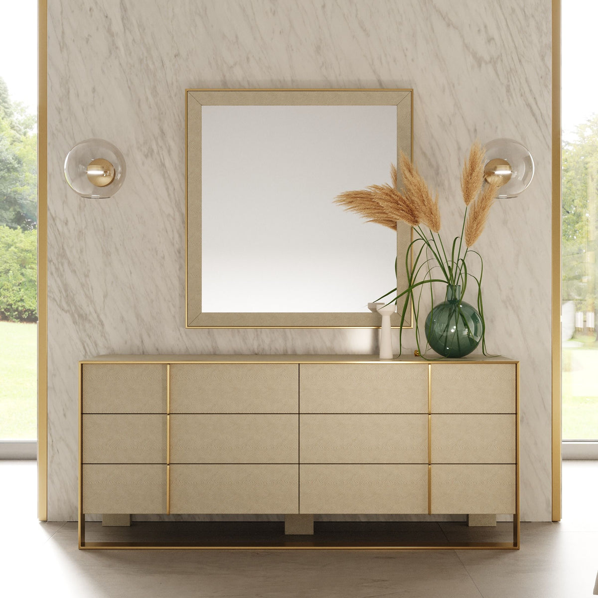 beige and gold dresser Fully Assembled the-knitted-l-s-dress-black