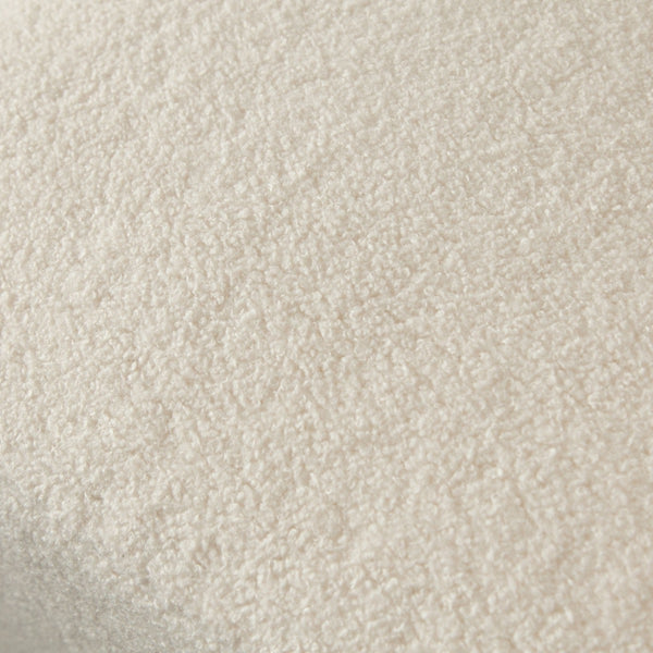 6Pc Serenity Corner Sectional in Ivory Sherpa Fabric