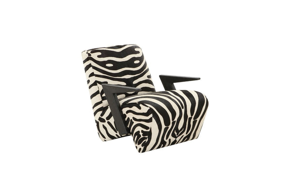 Zane Zebra Print Accent Chair