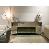 Solare Polished Stainless Steel Fireplace