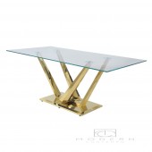 Inspired Gold Stainless Steel Dining table 