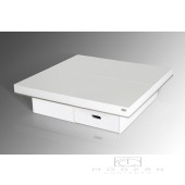 A&X Horizon - Modern White Gloss Coffee Table with Pull Out Squares - AK856-120