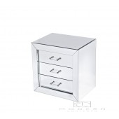 BYBLOS Mirrored Nightstand with LED