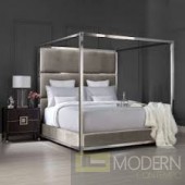 Bally High Polished Canopy Bed