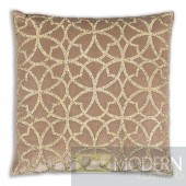 Aurelia Beige, Gold Velvet Indoor Decorative Pillow
