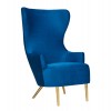 Harmony Blue Wingback Chair 