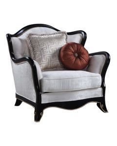 Richmond Classic Fabric Chair Beige with 2 Pillows
